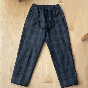 Babaton Dark Gray Checkered Joggers